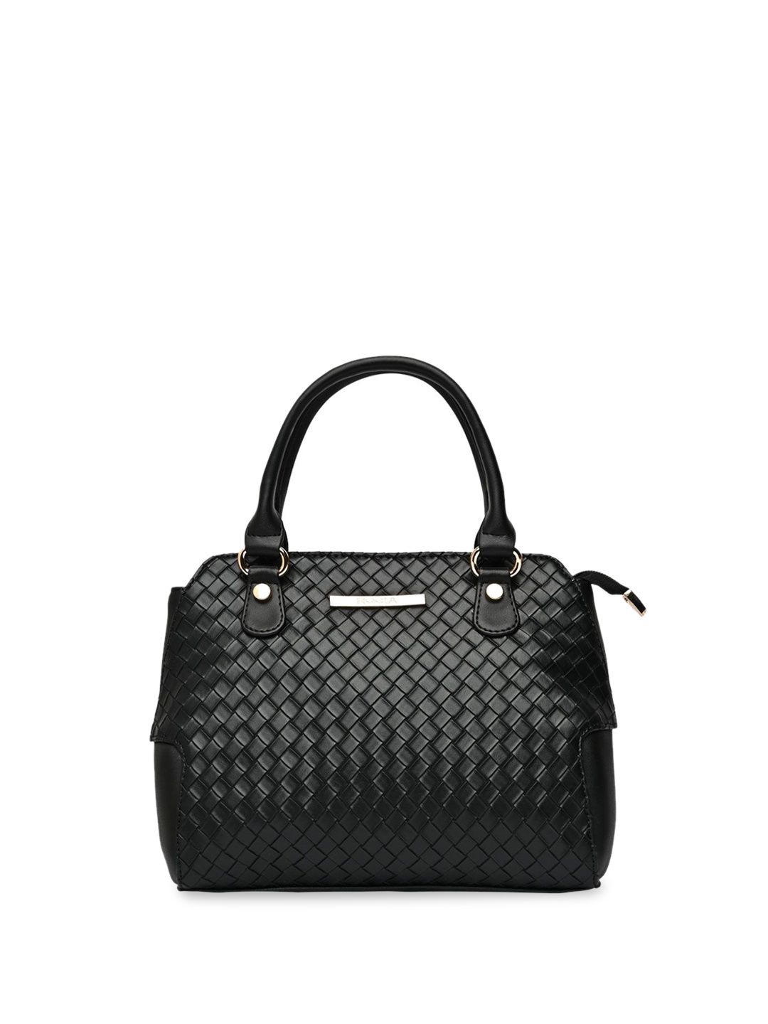 

Rocia Textured PU Swagger Handheld Bag, Black