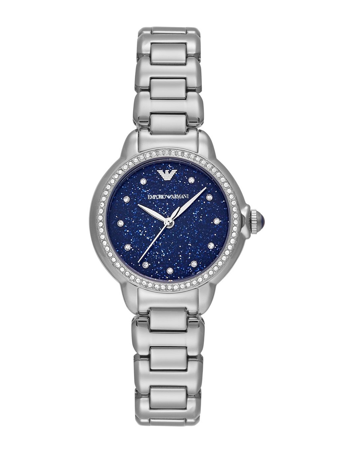 

Emporio Armani Women Embellished Dial & Stainless Steel Straps Analogue Watch AK_AR11630, Silver