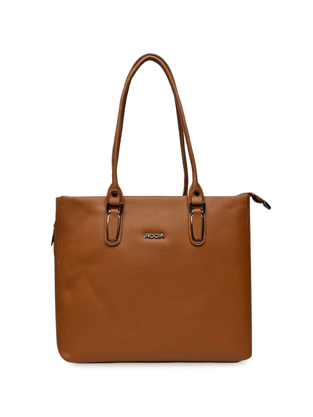 

Rocia PU Structured Shoulder Bag, Tan