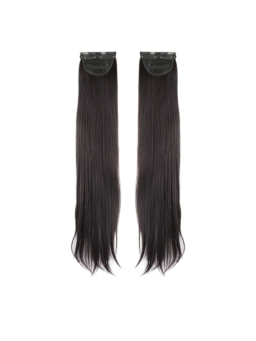 

Milano Treasures Set of 2 Clip-in Dark Brown Side Patches Hair Extensi