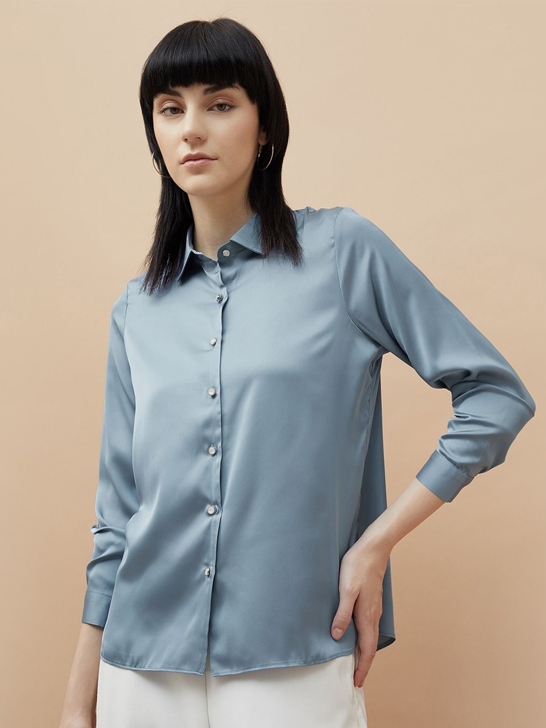 

CODE by Lifestyle Shirt Style Top, Blue