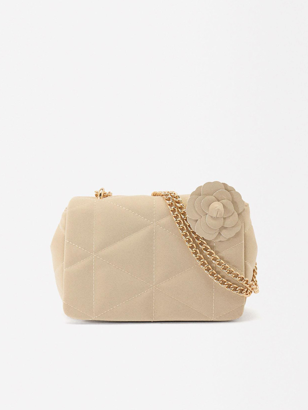

PARFOIS Quilted Sling Bag, Beige