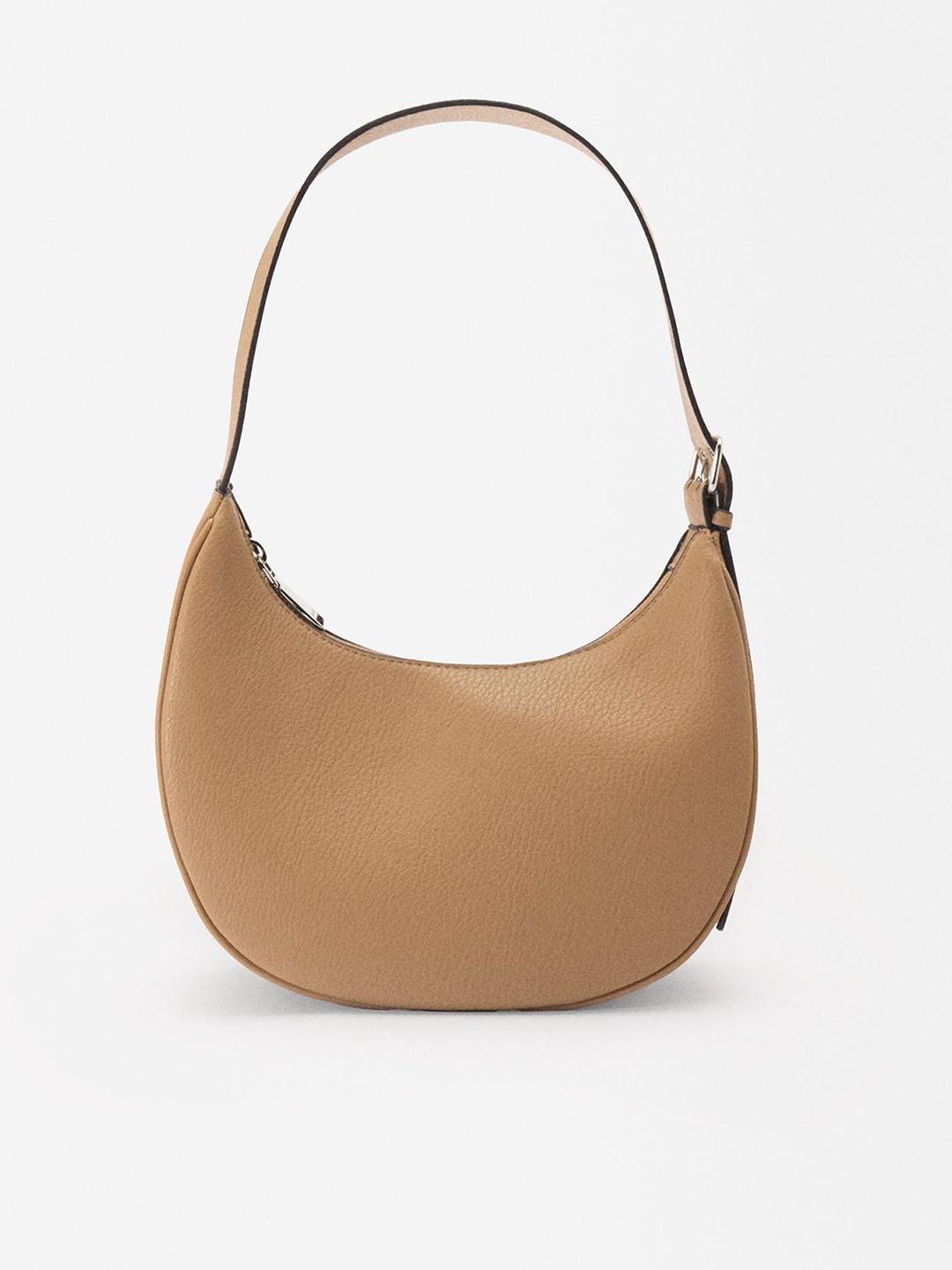 

PARFOIS Textured Baguette Bag, Camel brown