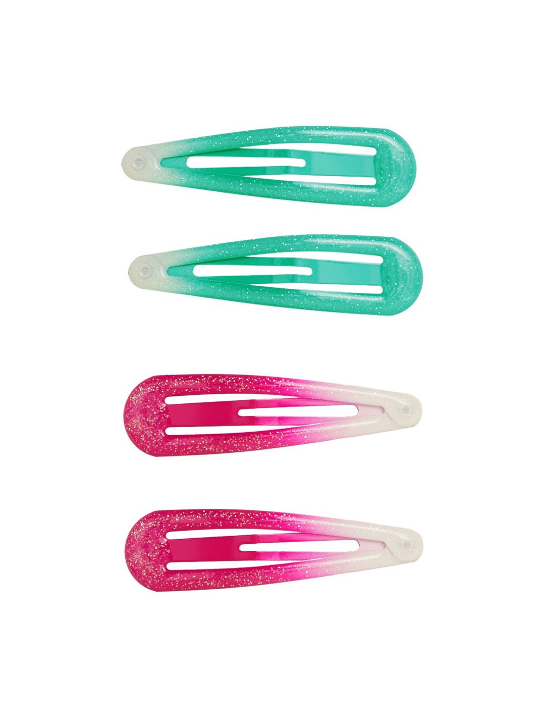 

Accessorize Set of 4 Girls Glitter Tic Tac Hair Clips, Pink