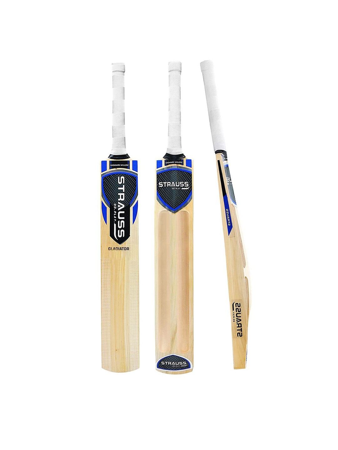 

STRAUSS Gladiator Scoop Tennis Cricket Bat, Blue