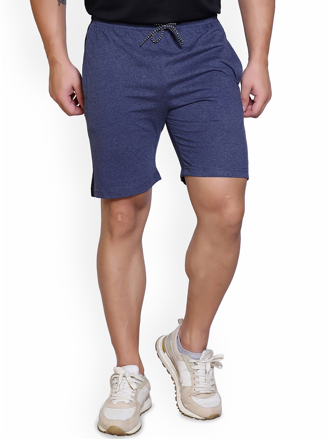 

STARFOX Men Striped Slim Fit Technology Shorts, Blue
