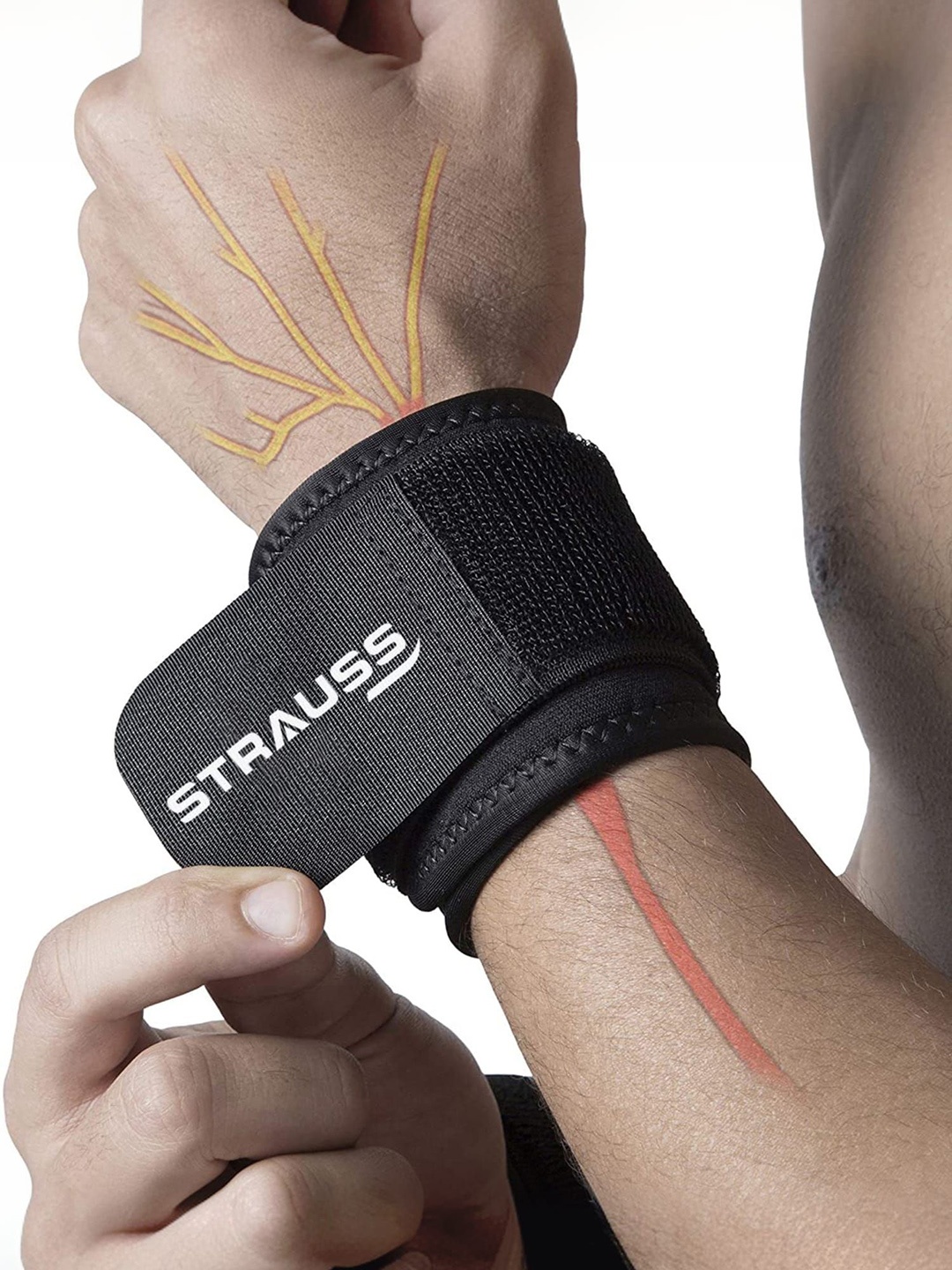 

STRAUSS Wrist Support, Black