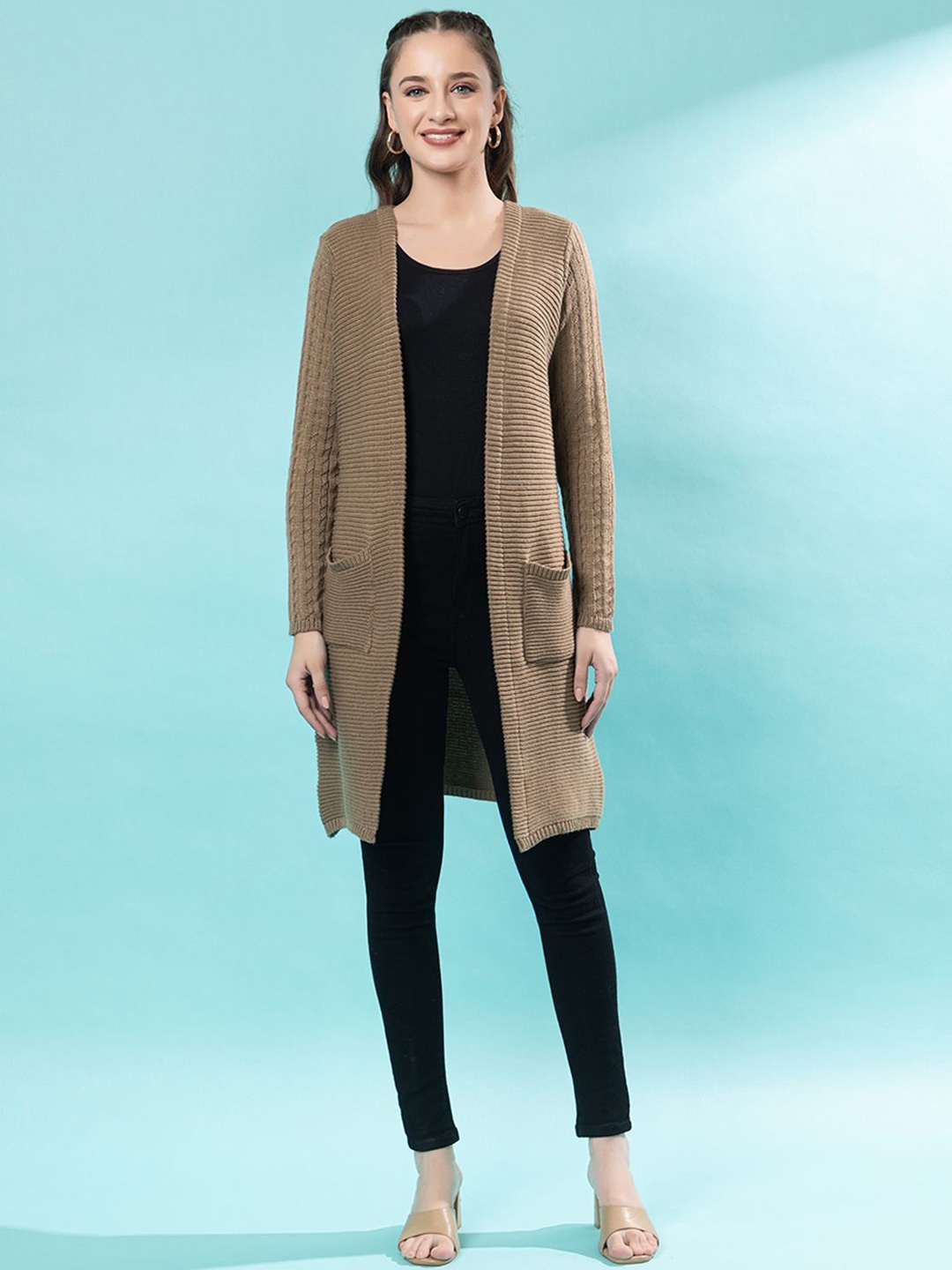

Anouk Women Striped, Beige