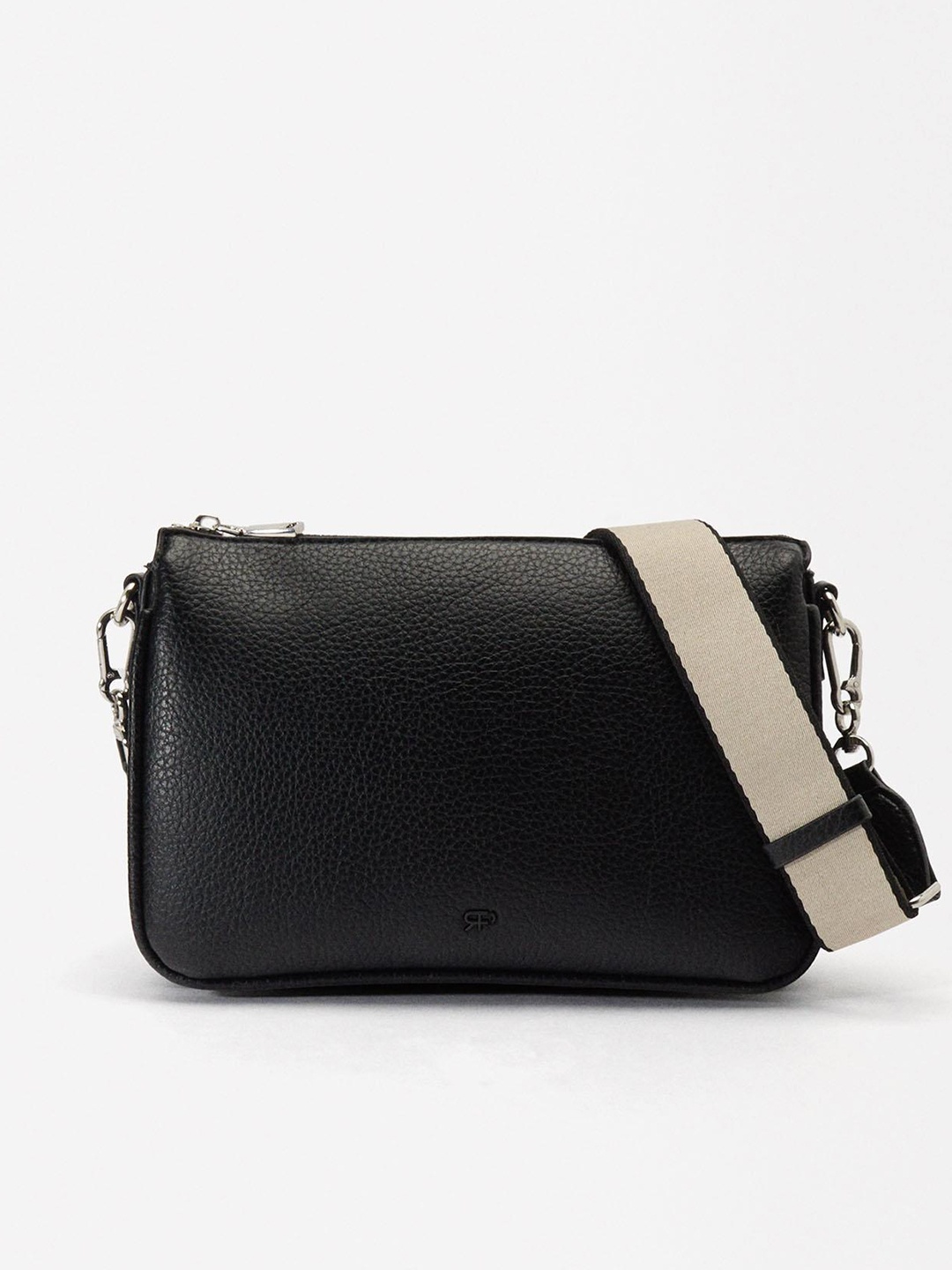 

PARFOIS Textured Crossbody Sling Bag, Black