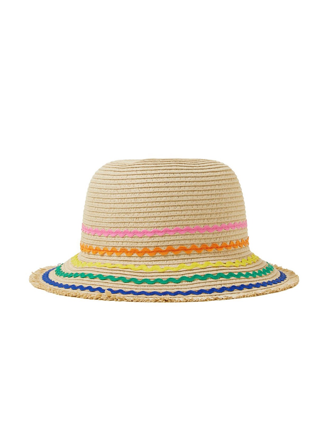 

Accessorize Girls Beige Self Design Sun Hat