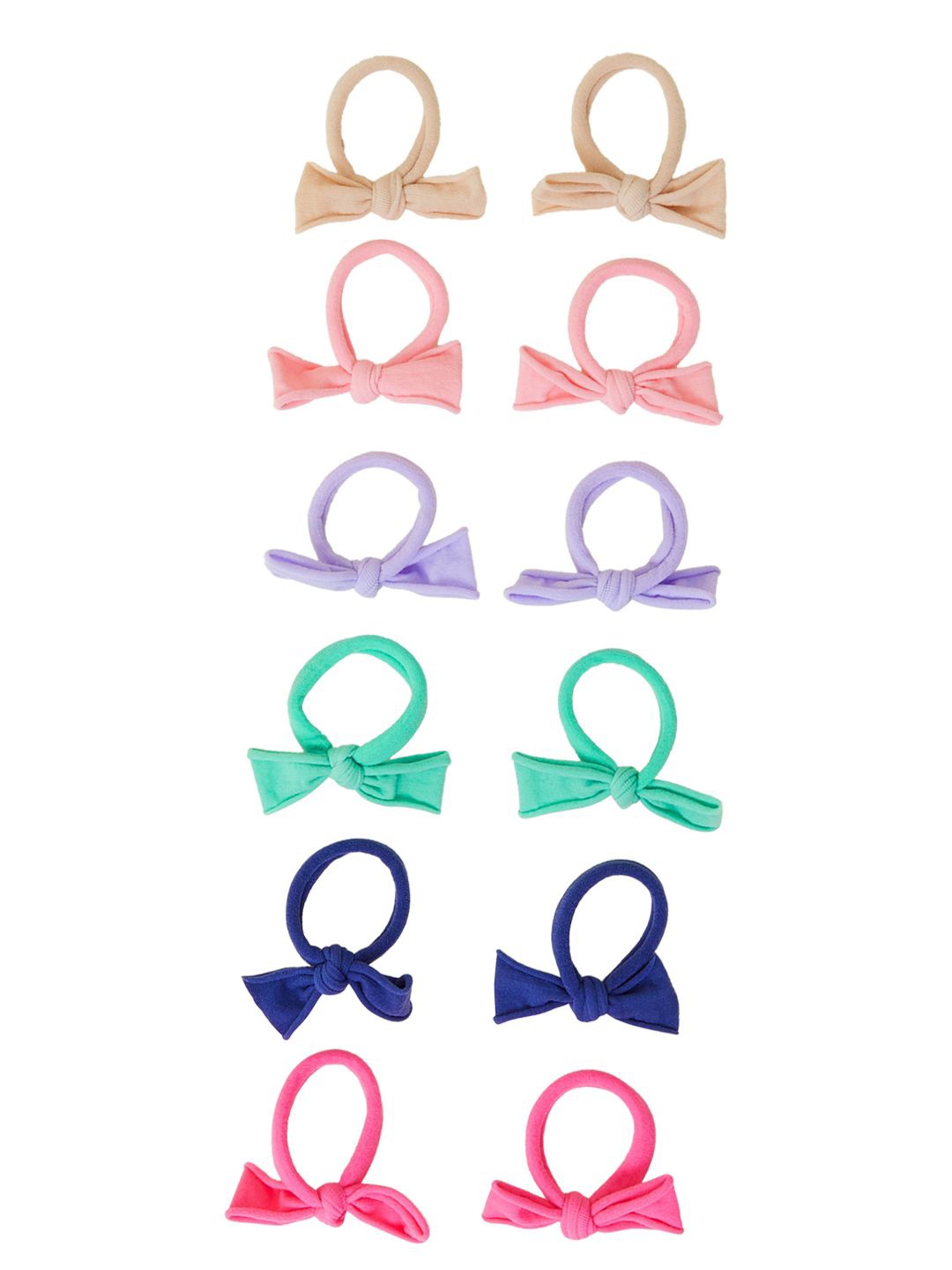 

Accessorize Set of 12 Girls Ponytail Holders, Blue