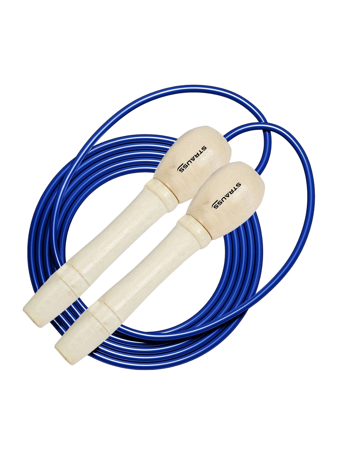 

STRAUSS Wooden Skipping Rope, Blue