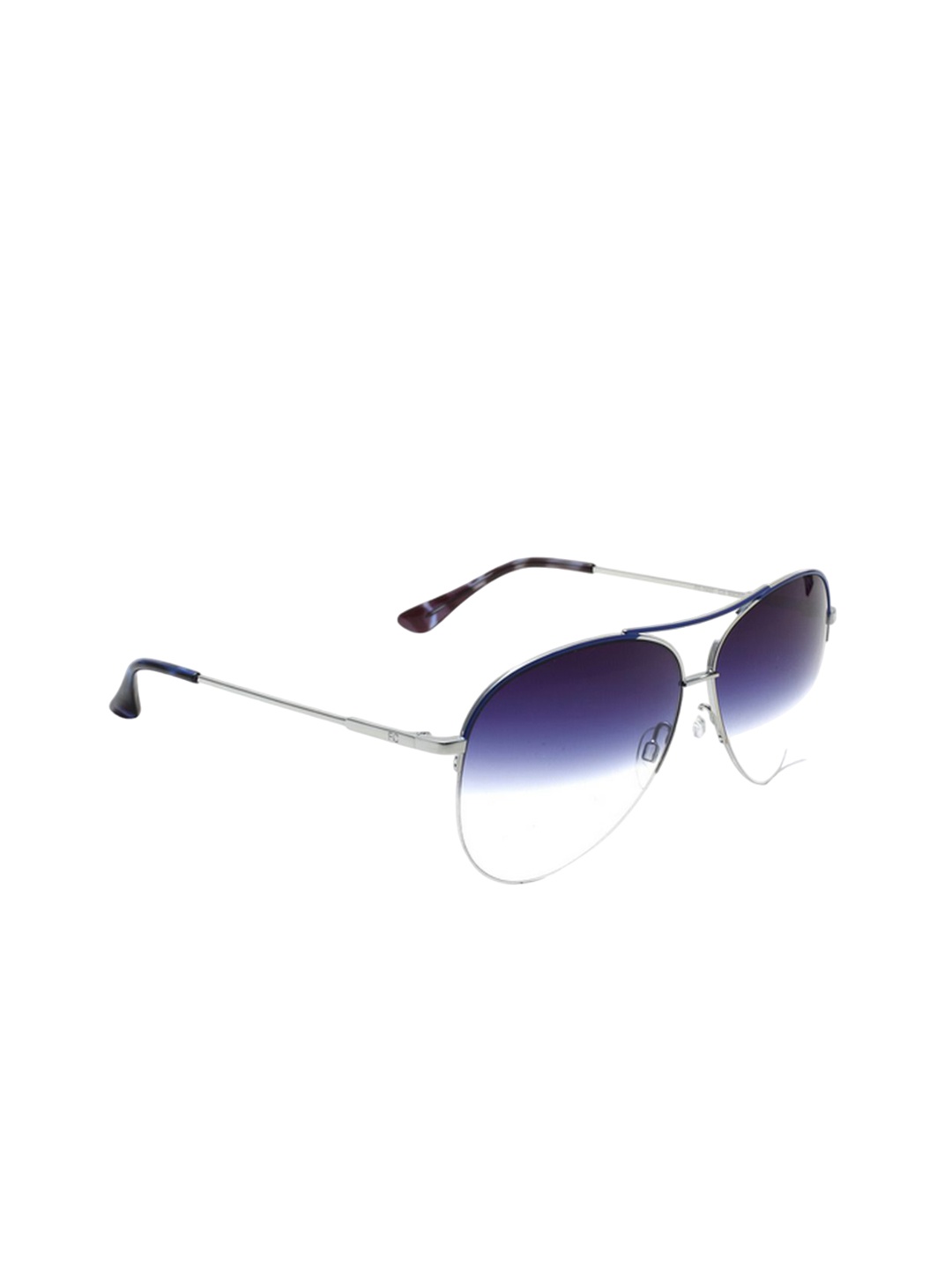 

French Connection Men Aviator Sunglasses with UV Protected Lens FC 7437 C3 S, Blue