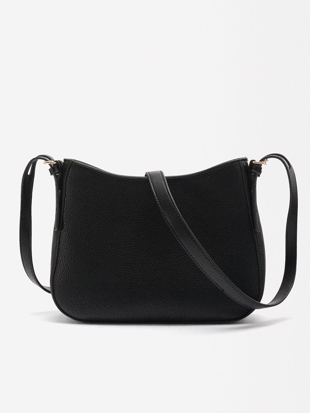 

PARFOIS Textured Structured Sling Bag, Black