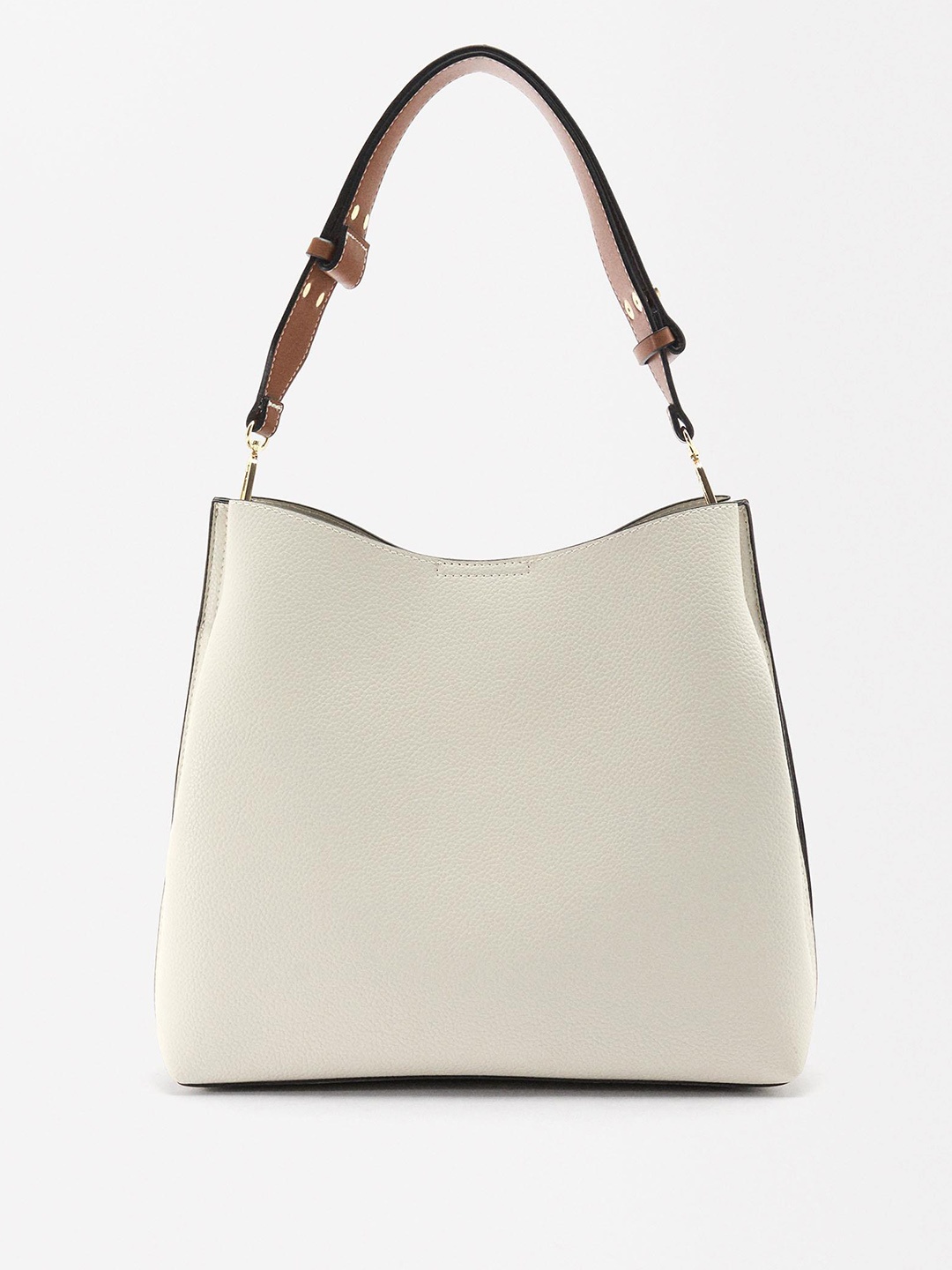 

PARFOIS Textured Structured Sling Bag, Off white