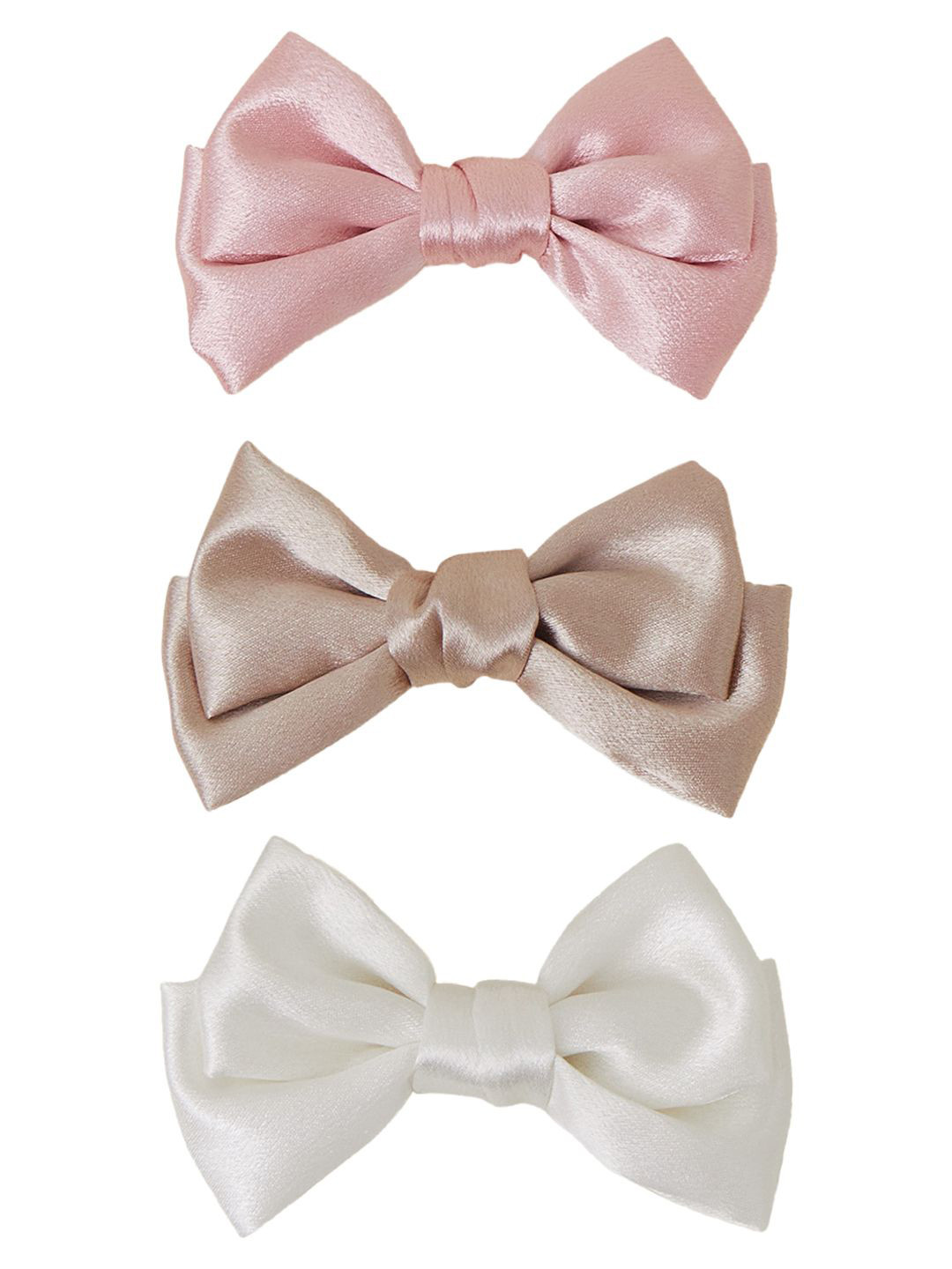 

Accessorize Set of 3 Girls Alligator Hair Clip, Pink