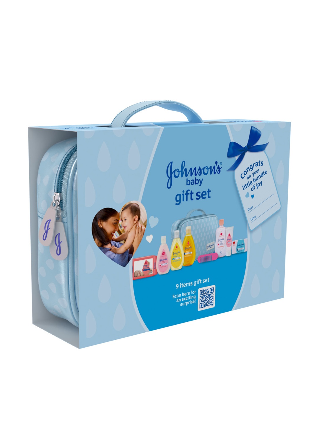 

Johnsons 10Pcs Baby Care Gift Set - Blue