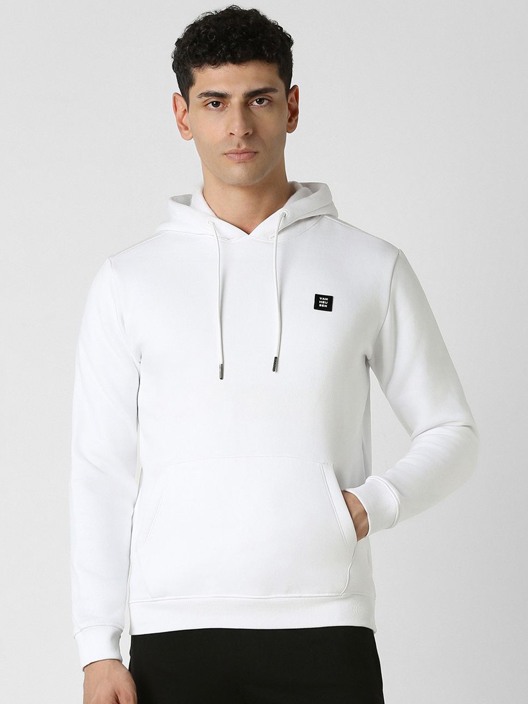 

Van Heusen Flex Men Hooded Sweatshirt, White