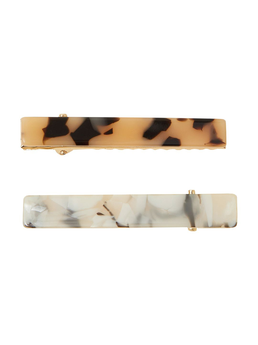 

Accessorize Set of 2 Women Alligator Hair Clip, Brown