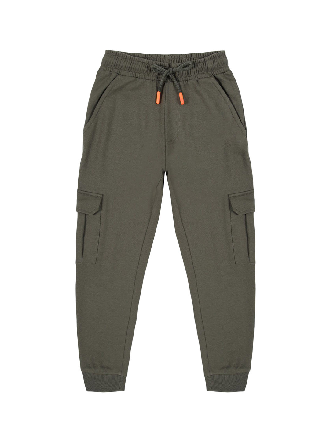 

PLUM TREE Boys Pure Cotton Joggers, Olive