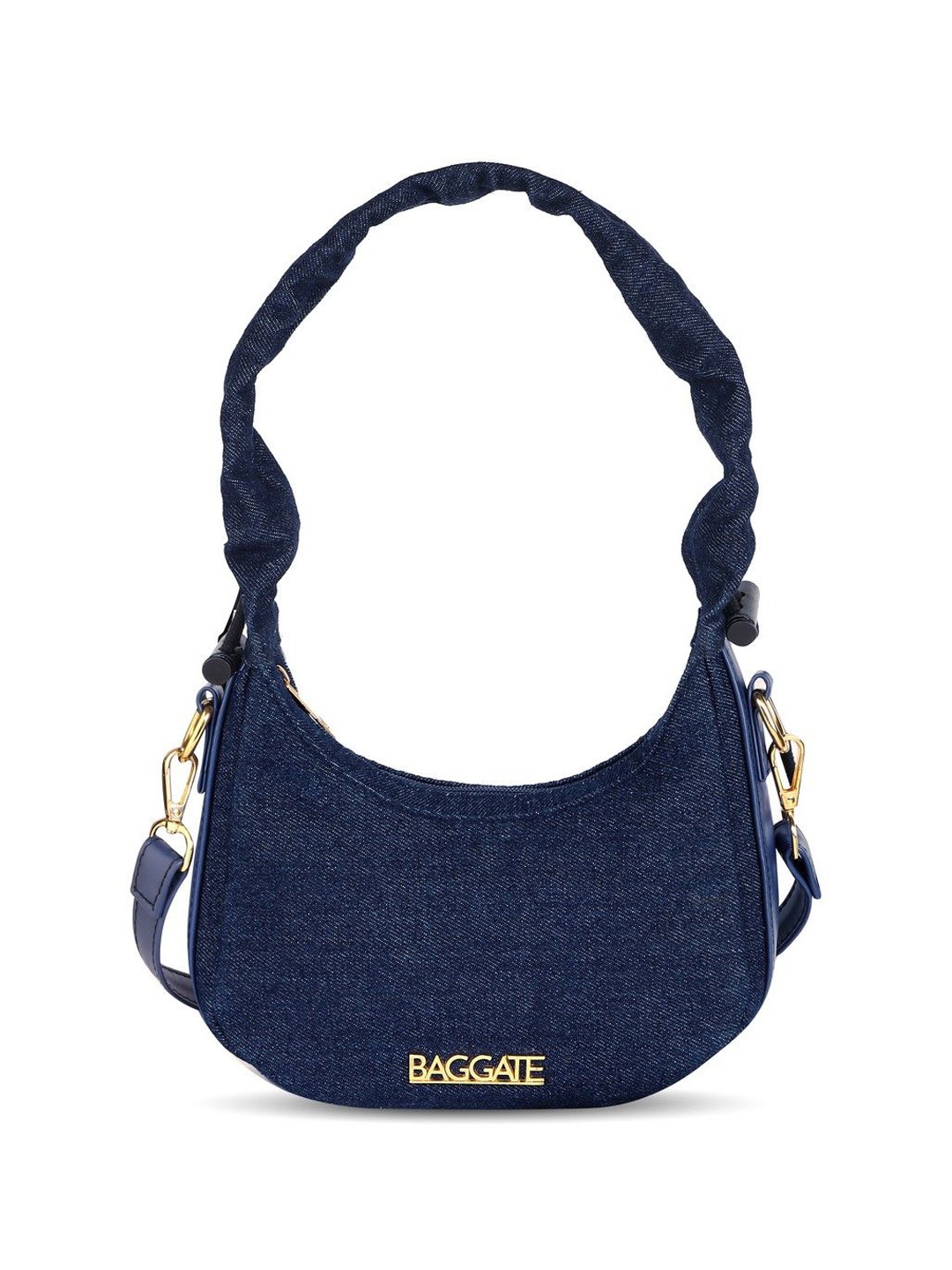 

BAGGATE Half Moon Shoulder Bag, Blue