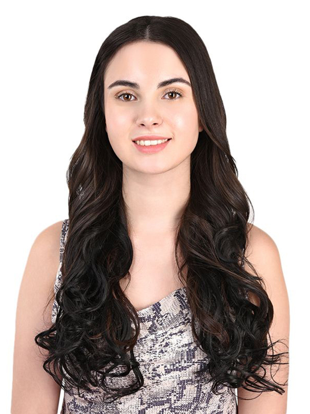 

Milano Treasures Soft Curls Clip-in Hair Extensions - Natural Black