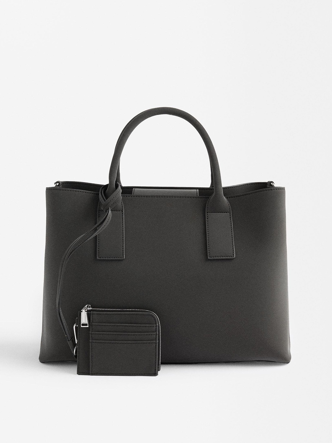 

PARFOIS Oversized Structured 16 Inch Laptop Handheld Bag, Black