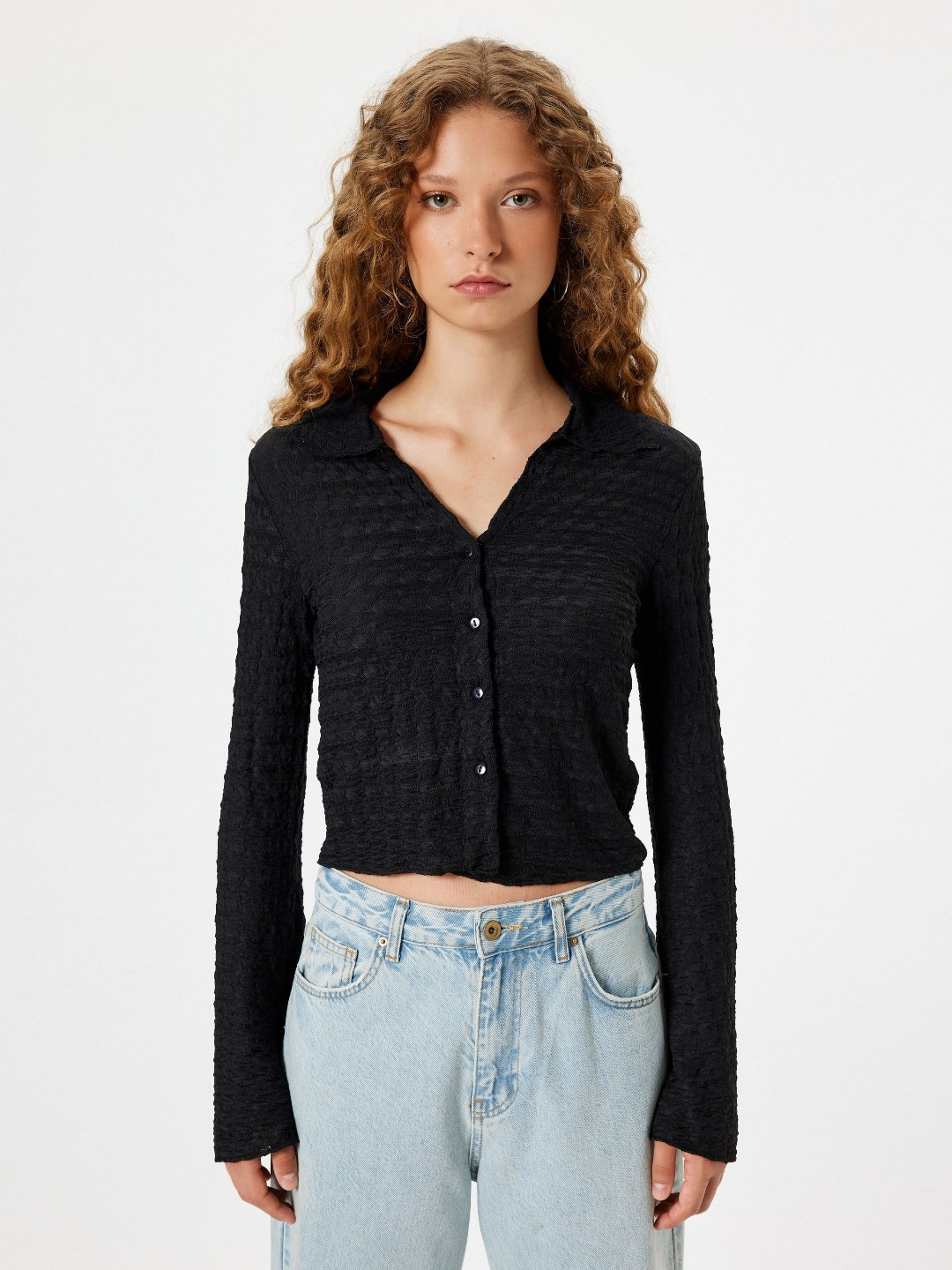 

Koton Women Hooded T-shirt, Black