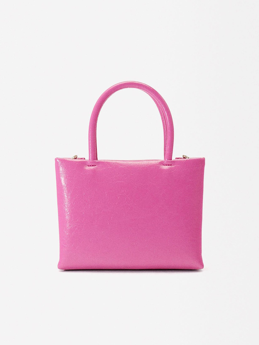 

PARFOIS Structured Handheld Bag, Pink