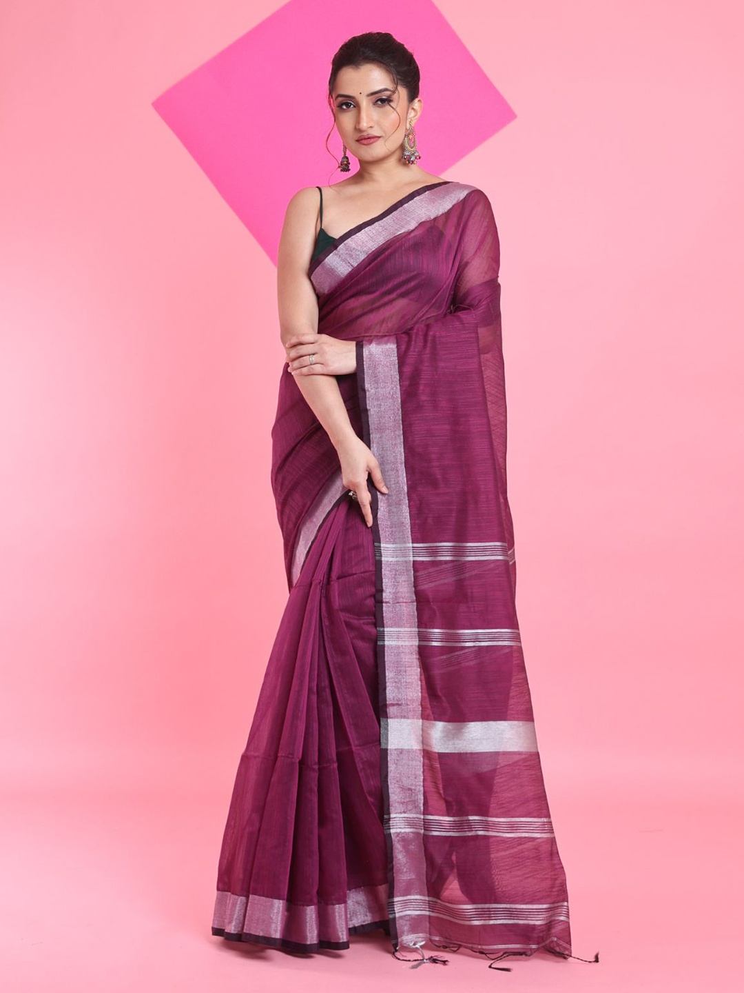 

Arhi Zari Saree, Purple