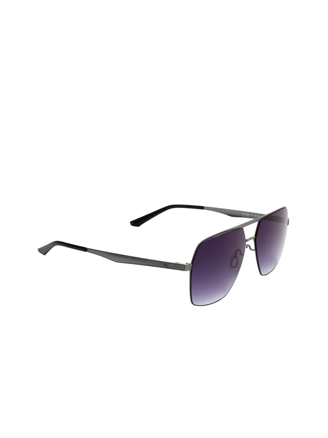 

French Connection Men Square Sunglasses With UV Protected Lens FC 7583 C3 S, Purple
