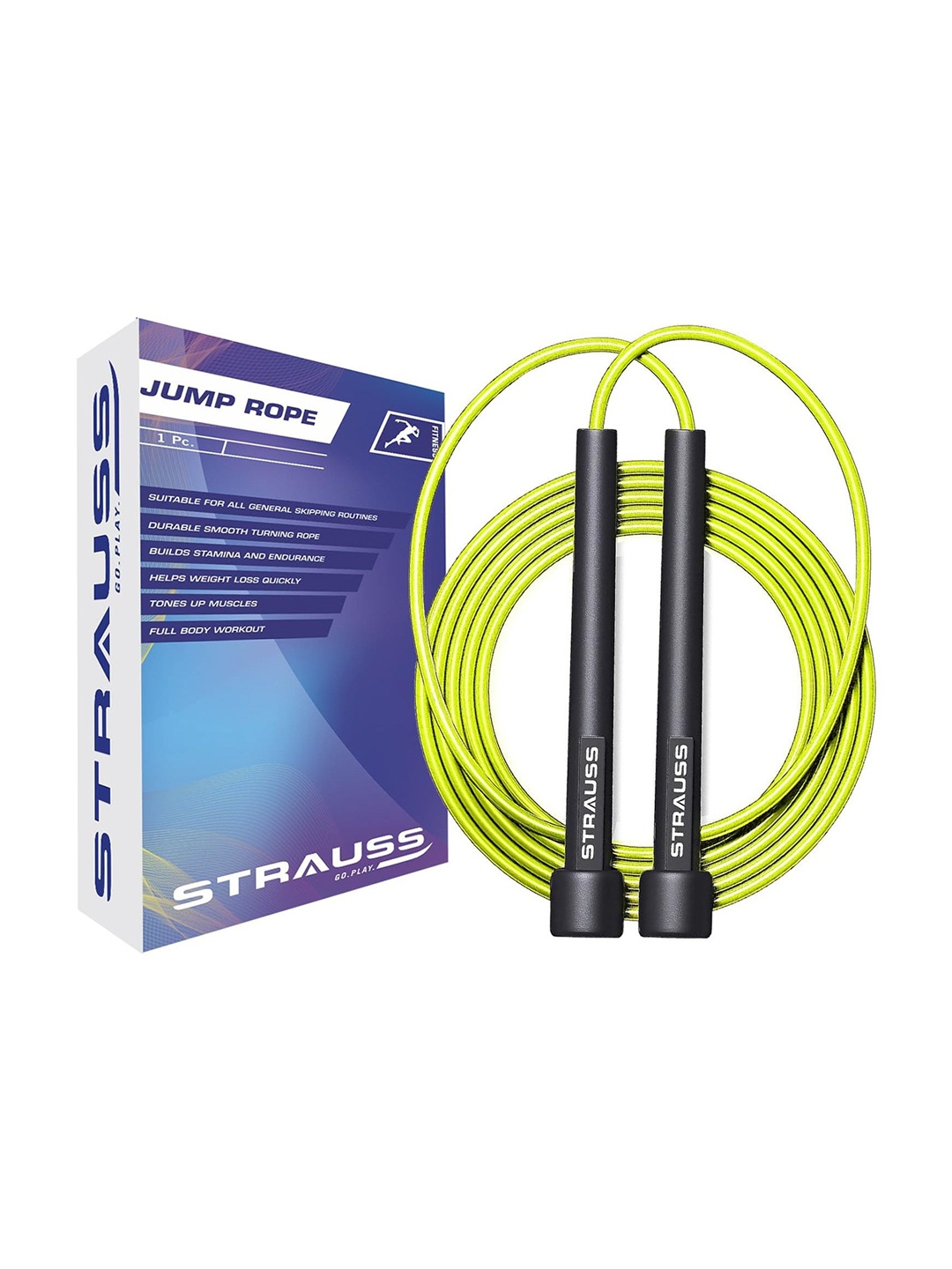 

STRAUSS Speed Skipping Rope, Yellow