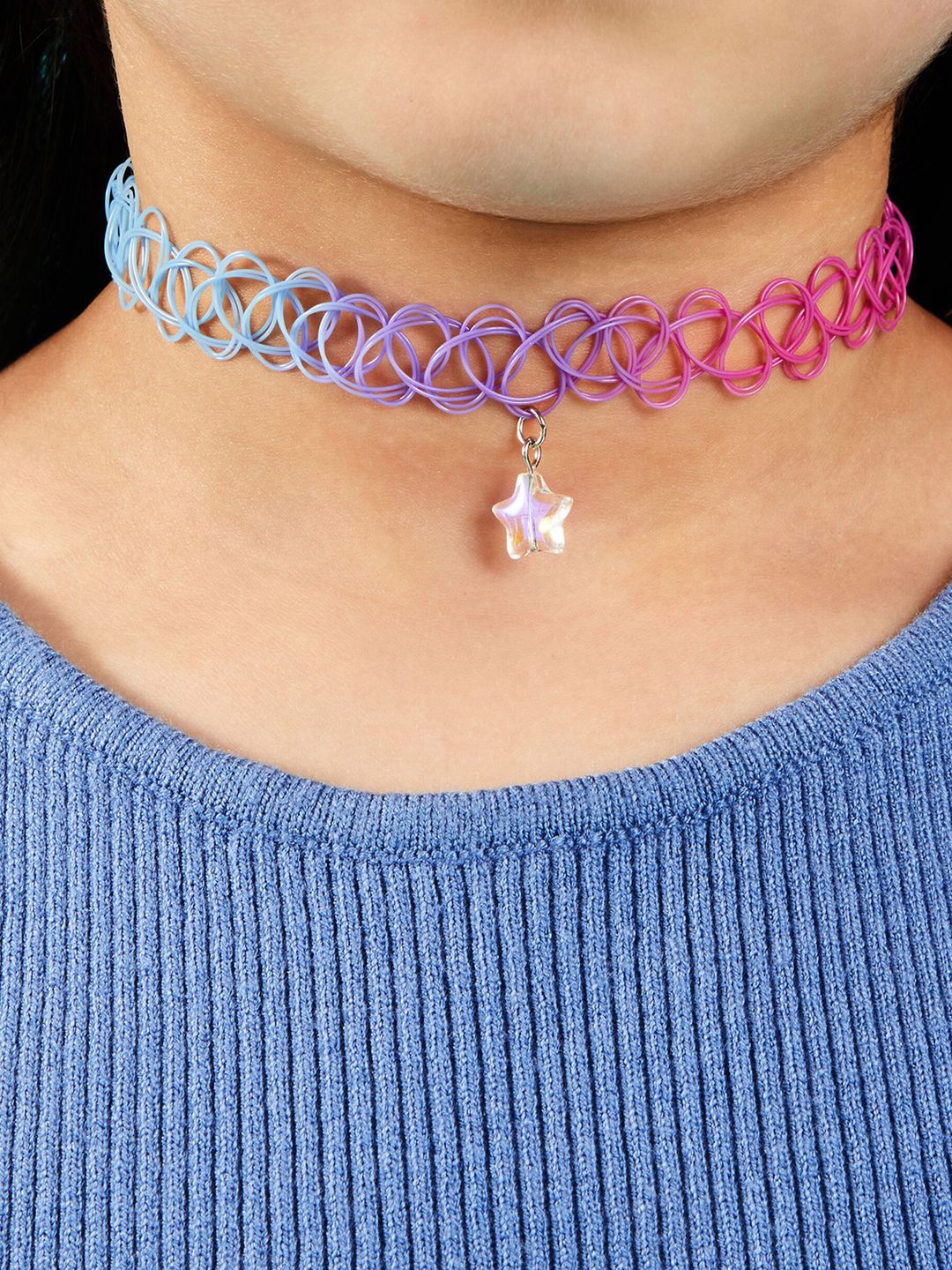 

Accessorize Girls Set Of 2 Choker Necklace, Black