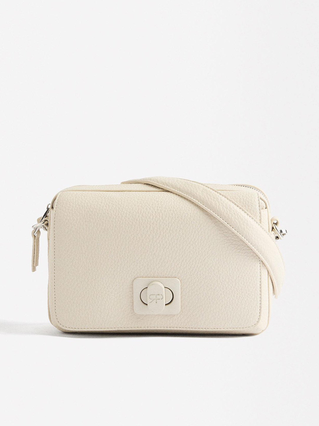 

PARFOIS Structured Sling Bag, Off white