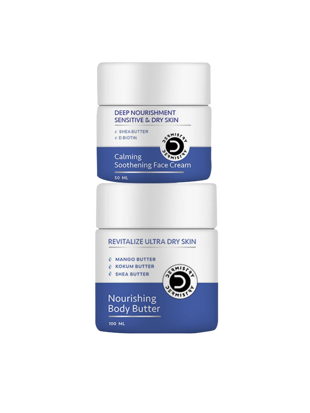 

DERMISTRY Revitalizing Nourishing Body Butter & Face Cream-100ml +50ml, White