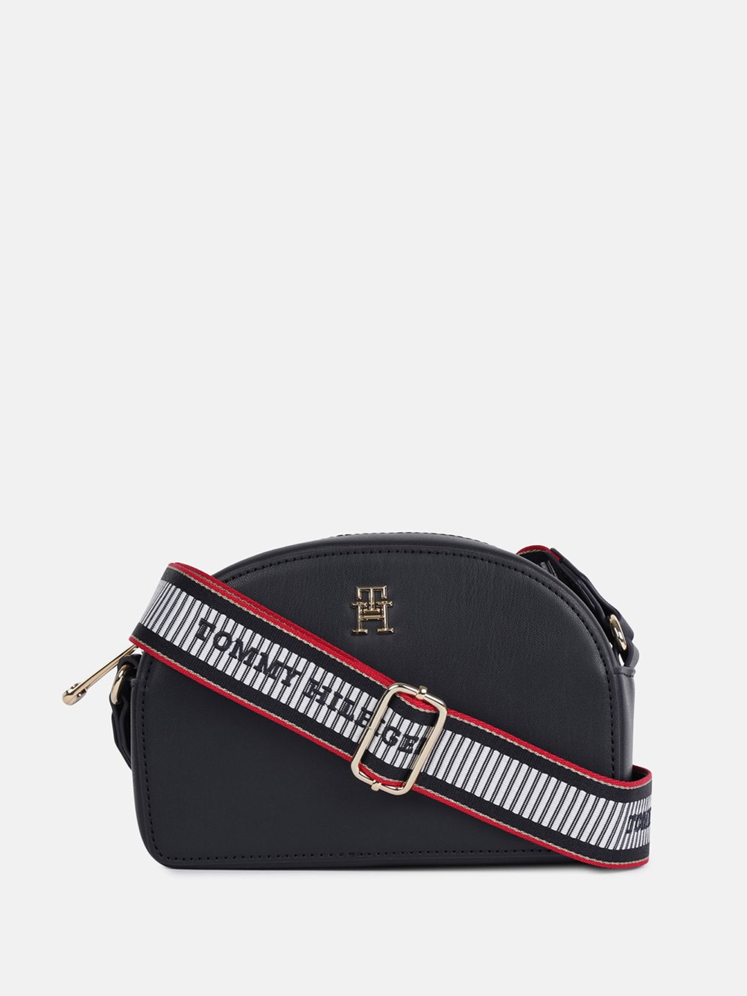 

Tommy Hilfiger PU Structured Sling Bag, Blue