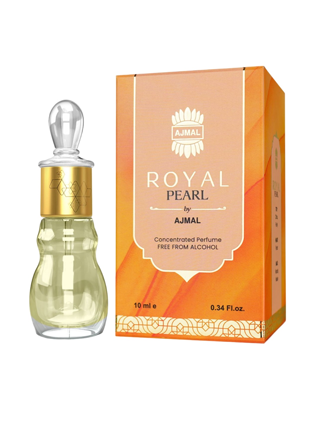 

Ajmal Royal-Pearl Long Lasting Perfume-10ml, Orange