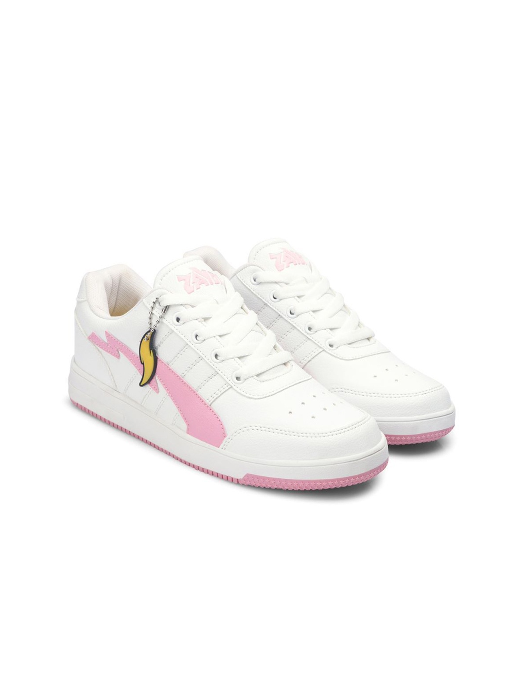 

ZAYDN Women Colourblocked Casual Sneakers, Pink