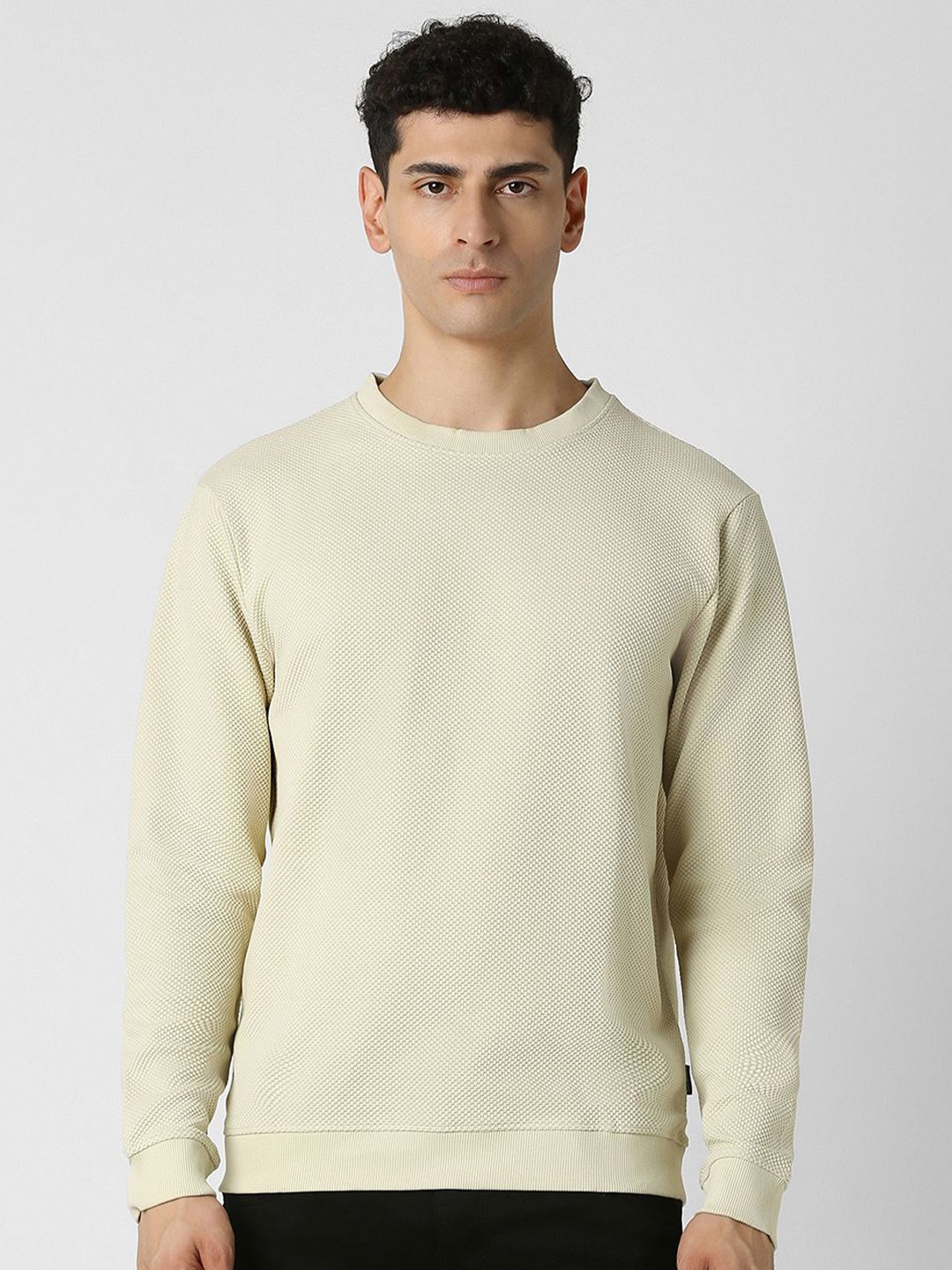 

VAN HEUSEN DENIM LABS Men Sweatshirt, Beige
