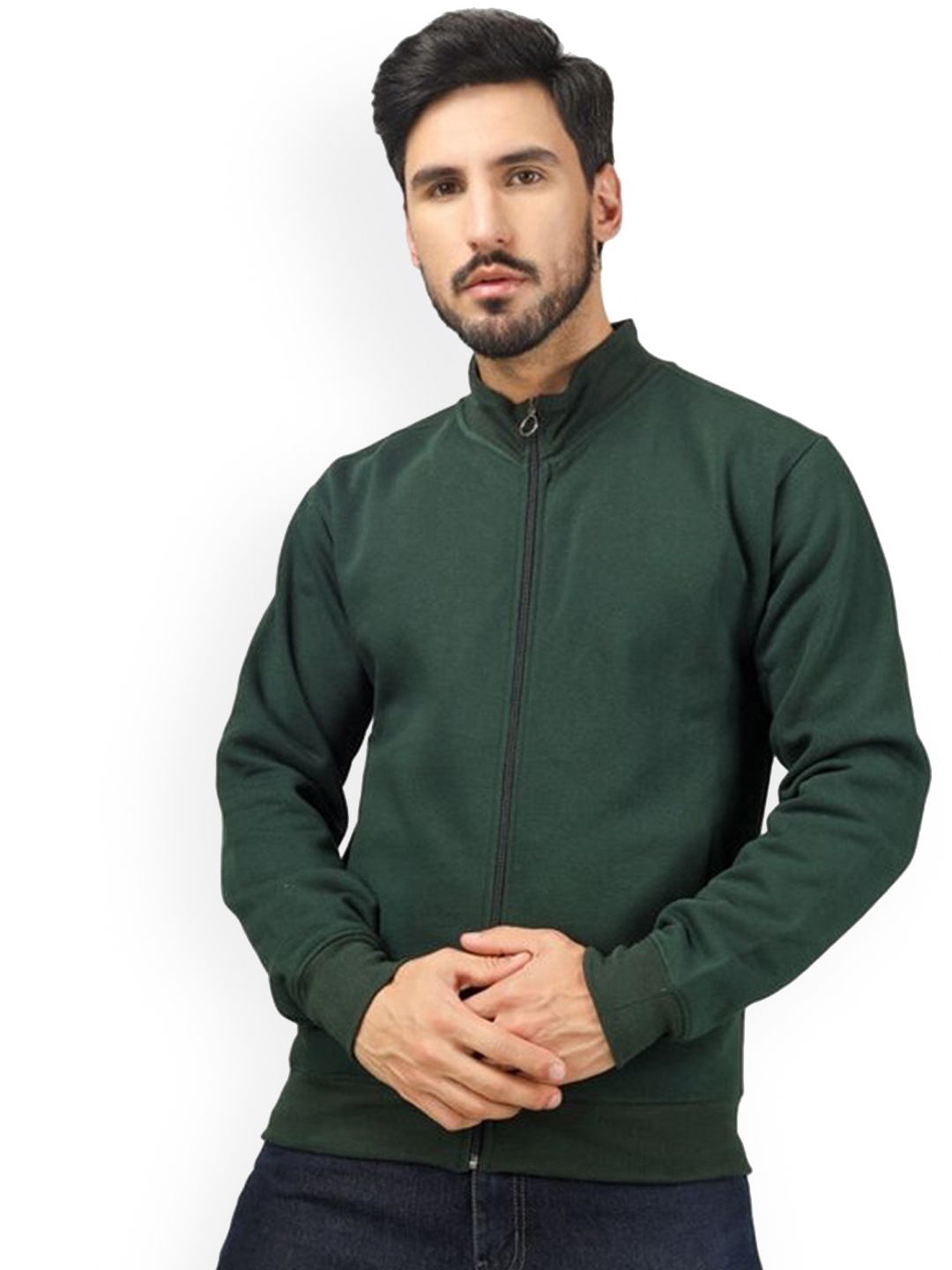 

BLUEFICUS Men Solid Lightweight Antimicrobial Bomber Jacket, Green