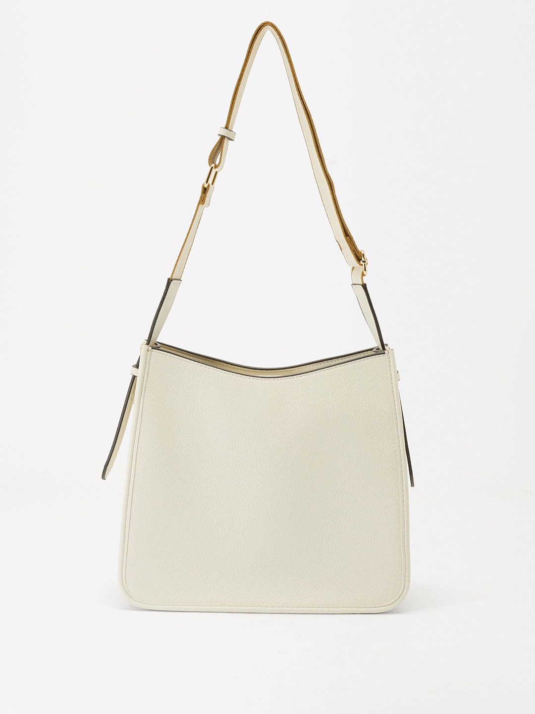 

PARFOIS Textured Structured Sling Bag, White