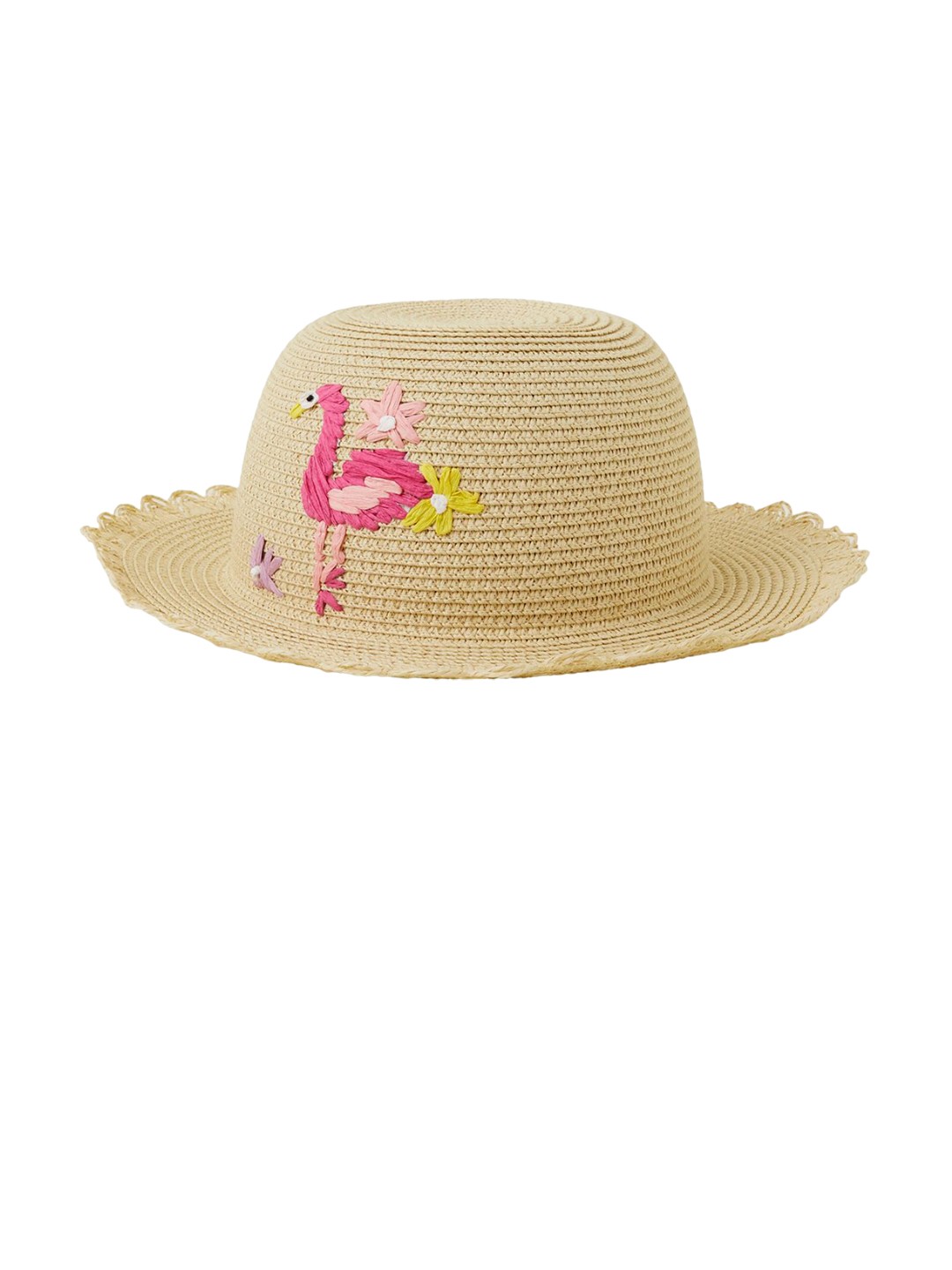 

Accessorize Girls Beige Self Design Sun Hat