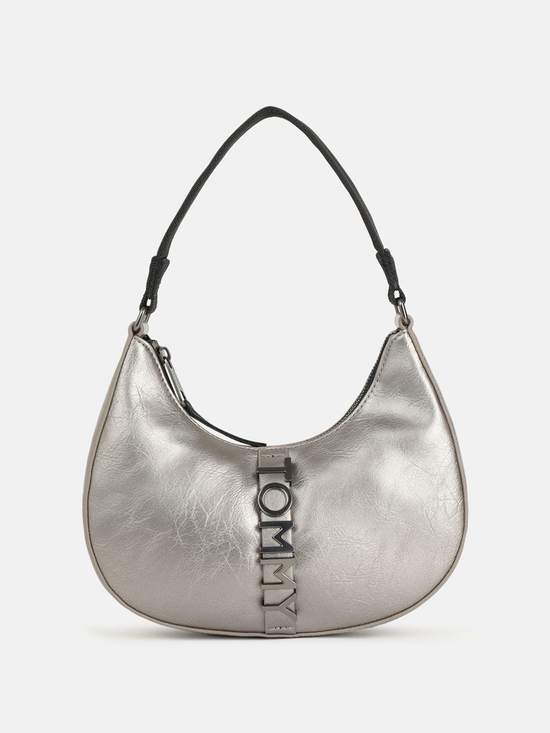 

Tommy Hilfiger PU Half Moon Sling Bag, Grey