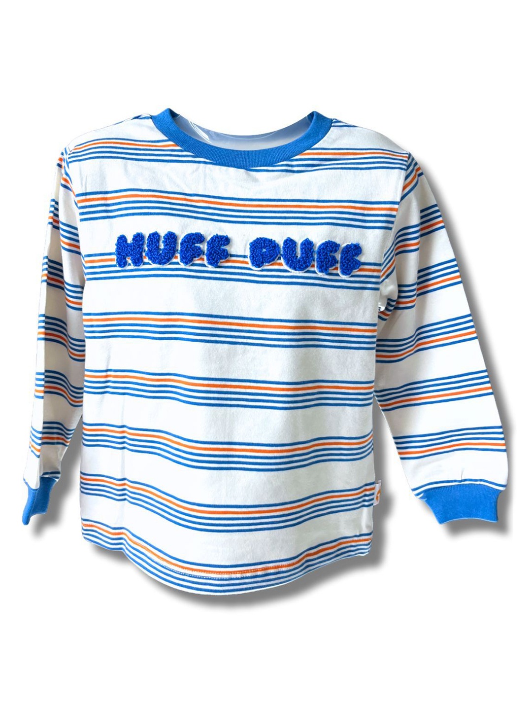 

BAESD Boys Striped Round Neck Cotton T-shirt, Cream