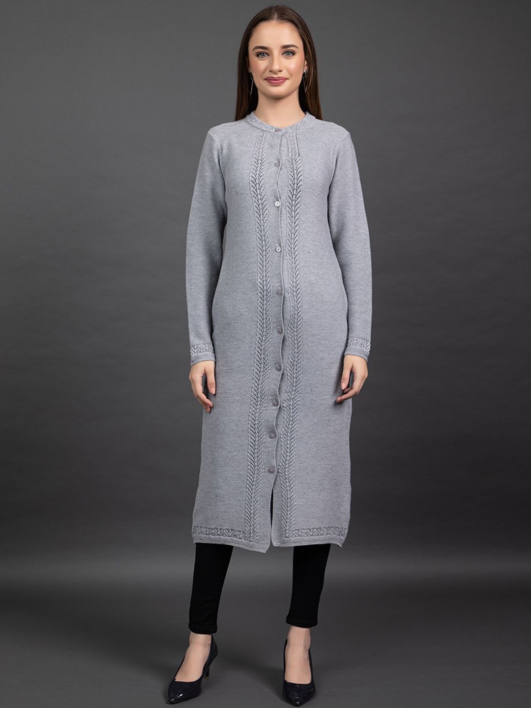 

Anouk Women Longline Cardigan Sweater, Grey