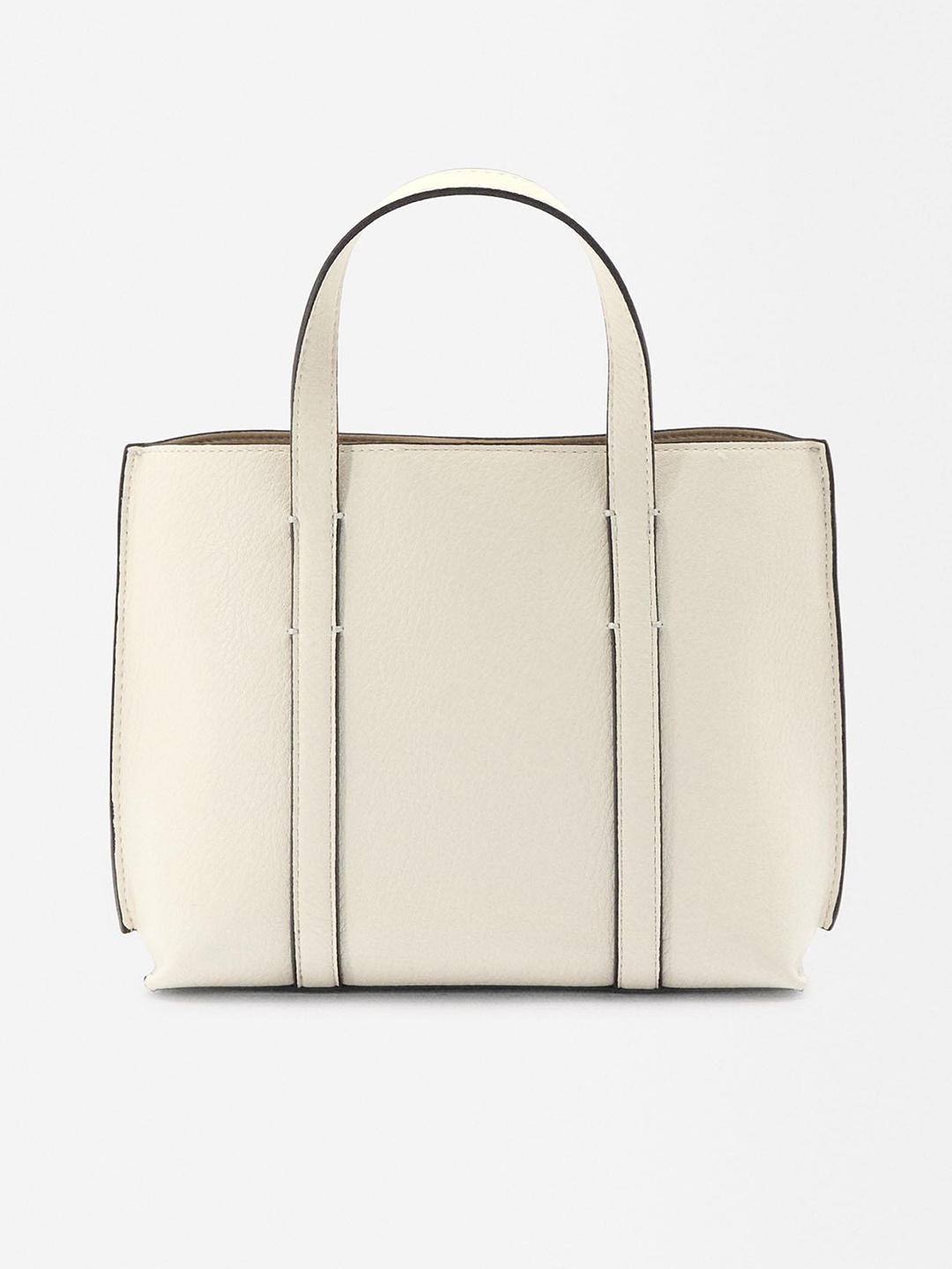 

PARFOIS Structured Handheld Bag, White