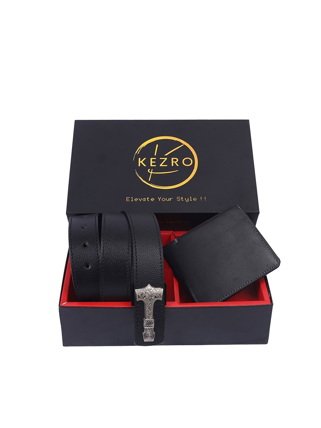 

KEZRO Men Accessory Gift Set of, Black