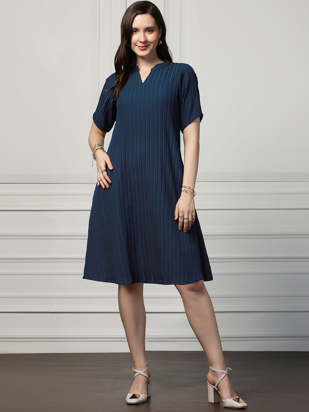 

OMPAX A-Line Dress, Blue
