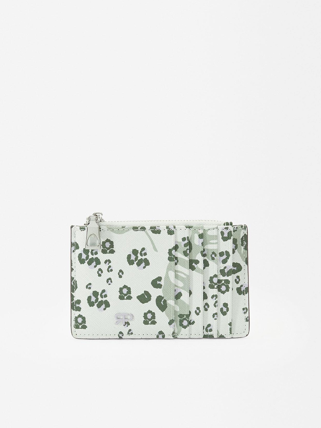 

PARFOIS Women Animal Print Card Holder, White