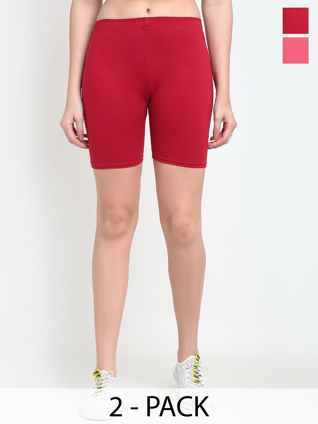 

GRACIT Women Skinny Fit Cycling Sports, Maroon